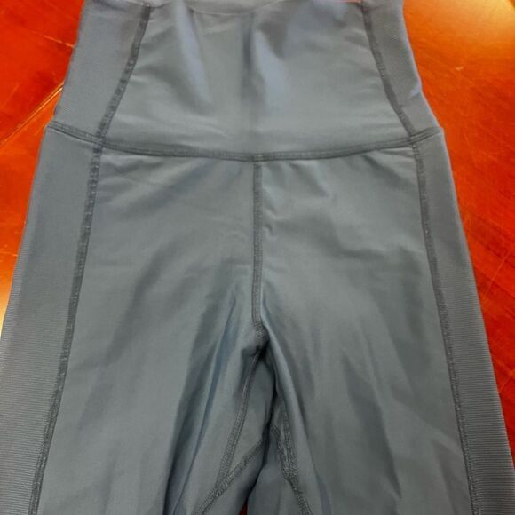 Spiritual Gangster High Rise Side Ribbed Leggings Slate Blue sz XS EUC - Picture 2 of 7